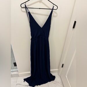 Lulu's Deep Blue Maxi Dress